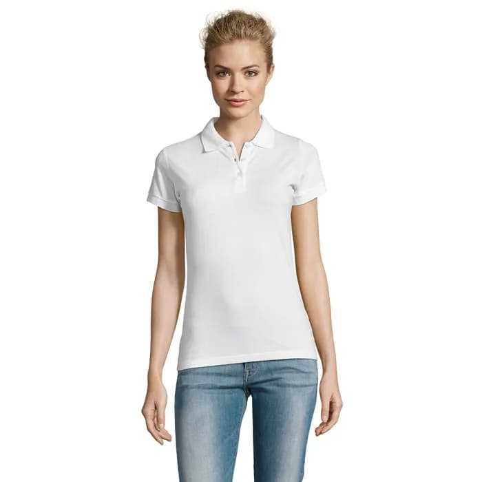 PERFECT DAMEN POLO 180g - PERFECT WOMEN - White