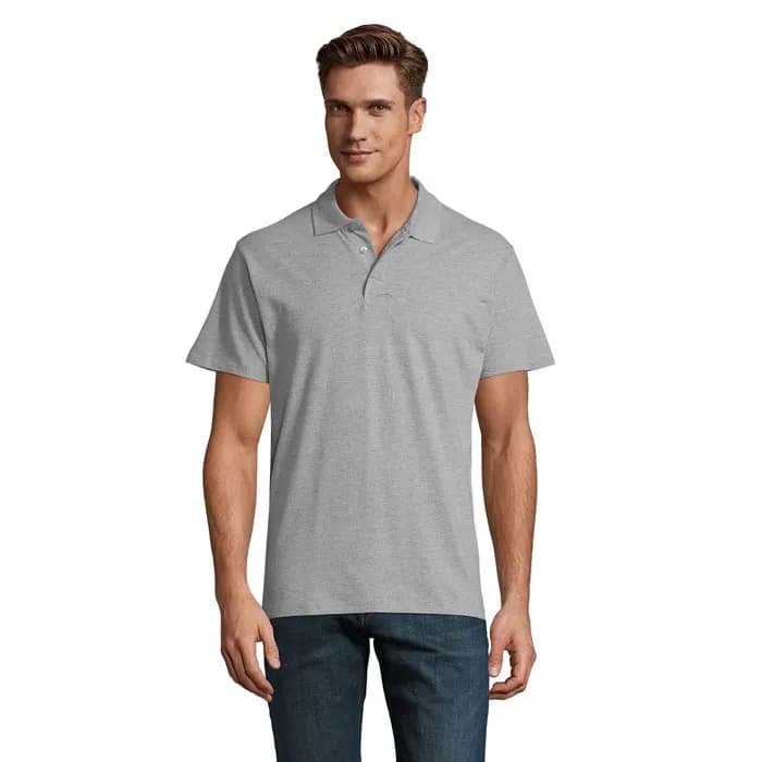 SPRING II MEN Polo 210g - SPRING II - Grau-Melange 2