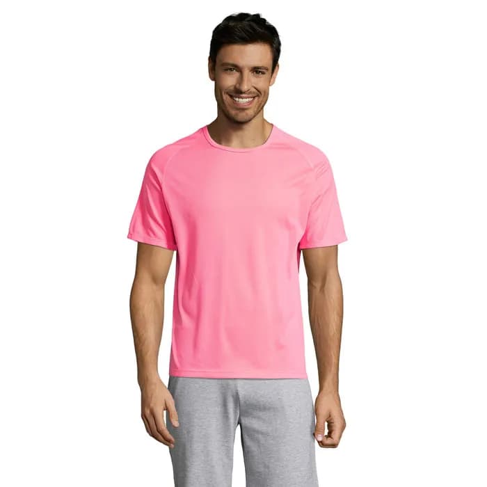 SPORTY MEN T-Shirt - SPORTY - Neon-Rosa 2