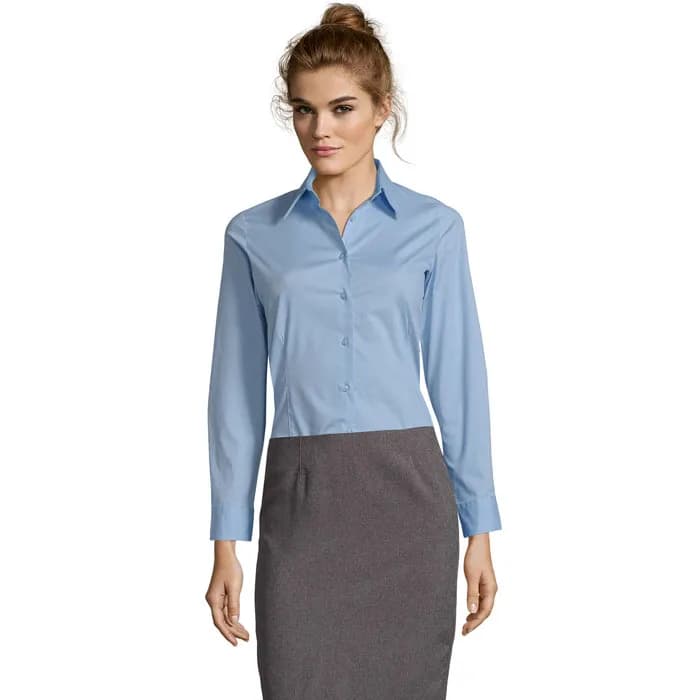 EDEN STRETCH WOMEN SHIRT - EDEN - Bright Sky