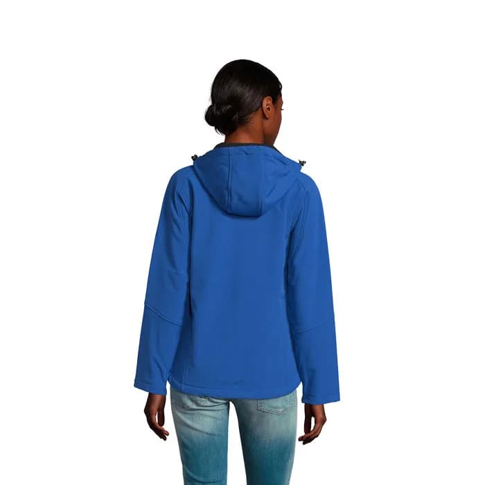 REPLAY DAMEN HOOD SOFTSHELL - REPLAY WOMEN - Royal Blue