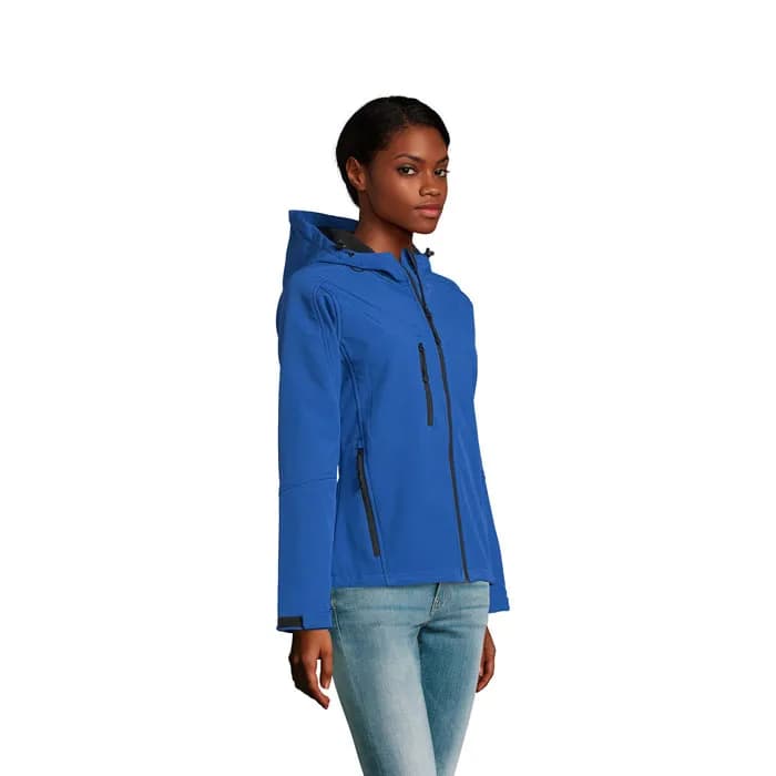 REPLAY DAMEN HOOD SOFTSHELL - REPLAY WOMEN - Royal Blue
