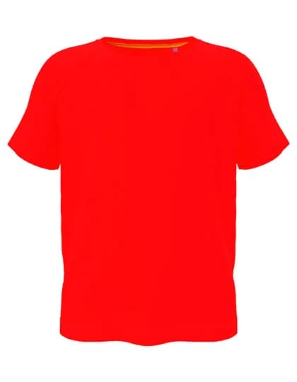 Mesh Raglan Kids - Scarlet Red