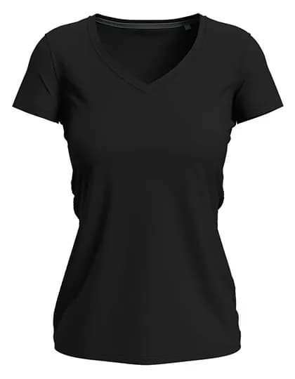 Stretch-T V-Neck Women - Black Opal