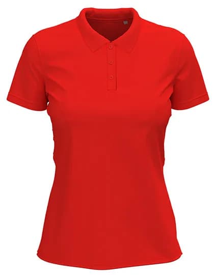 Stretch Polo - Scarlet Red