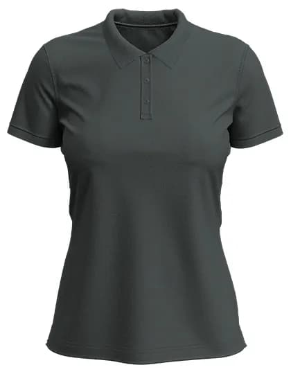 Stretch Polo - Slate Grey (Solid)