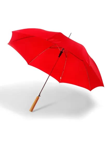 Stockschirm Automatik Holzgriff - Red