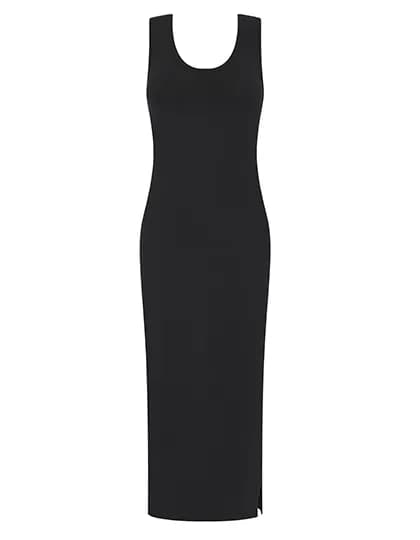 Women´s Racer Back Midi Dress - Black