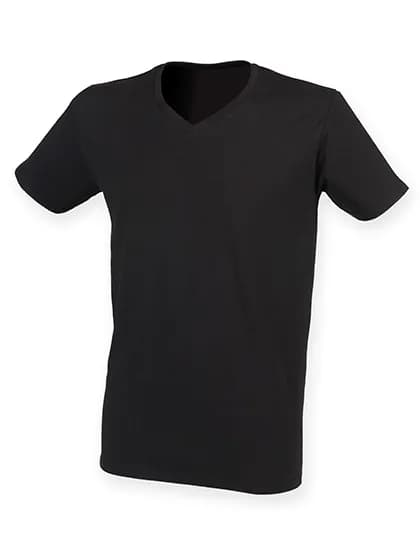 Men´s Feel Good Stretch V-Neck T - Black