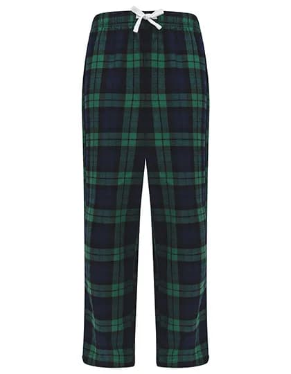 Kids´ Tartan Lounge Pants - Navy-Green Check
