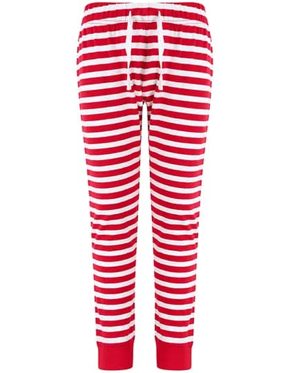 Kids´ Cuffed Lounge Pants - Red/White Stripes