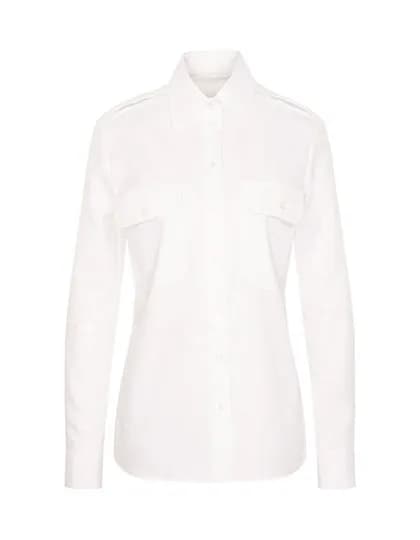 Women´s Pilot Blouse Regular Fit Shortsleeve - White