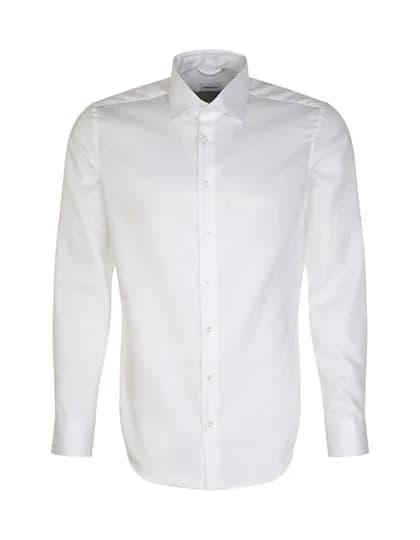 Men´s Shirt Shaped Fit Fine Twill Longsleeve - White