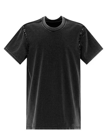 Unisex Vintage Organic Cotton Relaxed Fit T-Shirt - Vintage Black