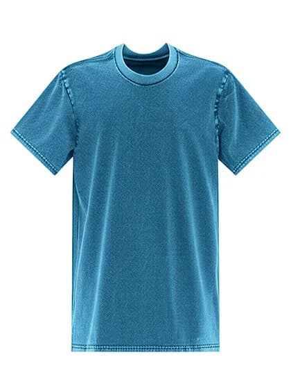 Unisex Vintage Organic Cotton Relaxed Fit T-Shirt - Vintage Denim