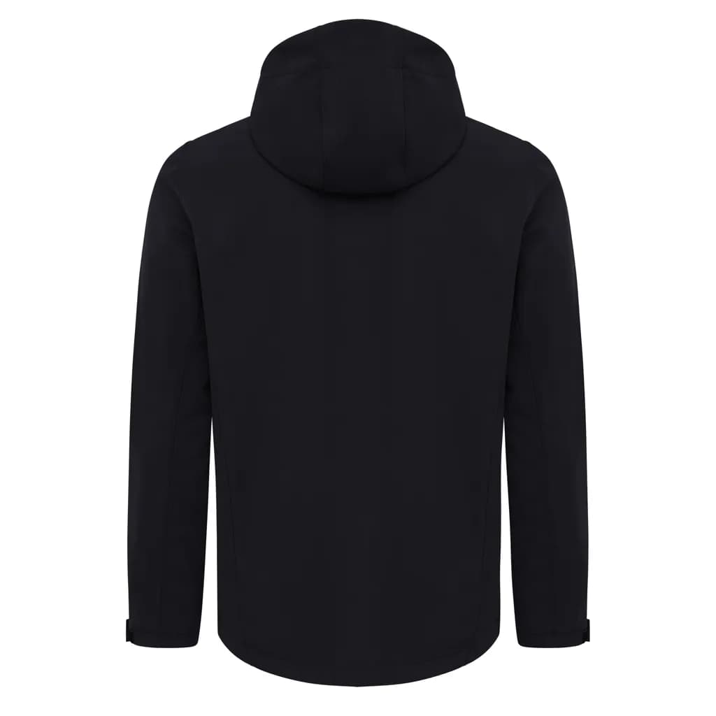 IQONIQ Makalu Herren Softshelljacke aus recyceltem Polyester - schwarz