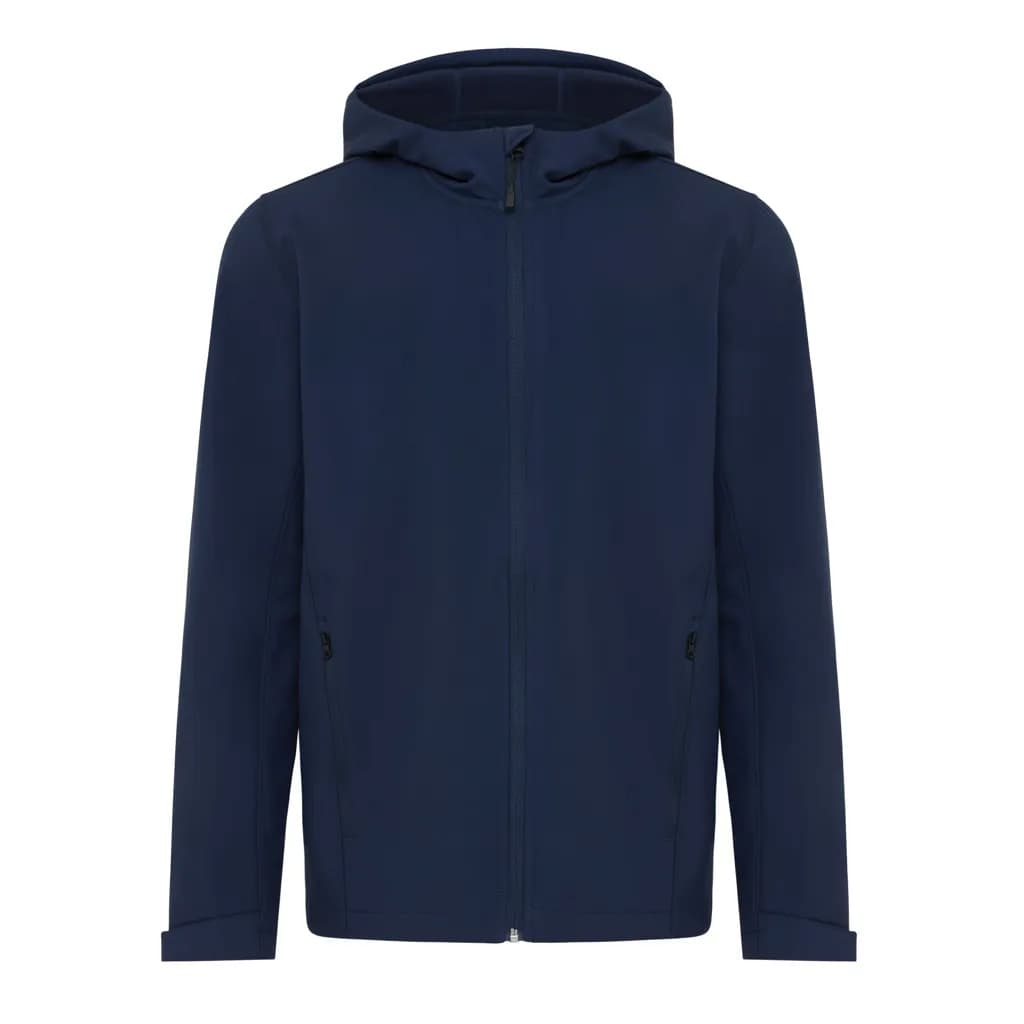 IQONIQ Makalu Herren Softshelljacke aus recyceltem Polyester - navy blau