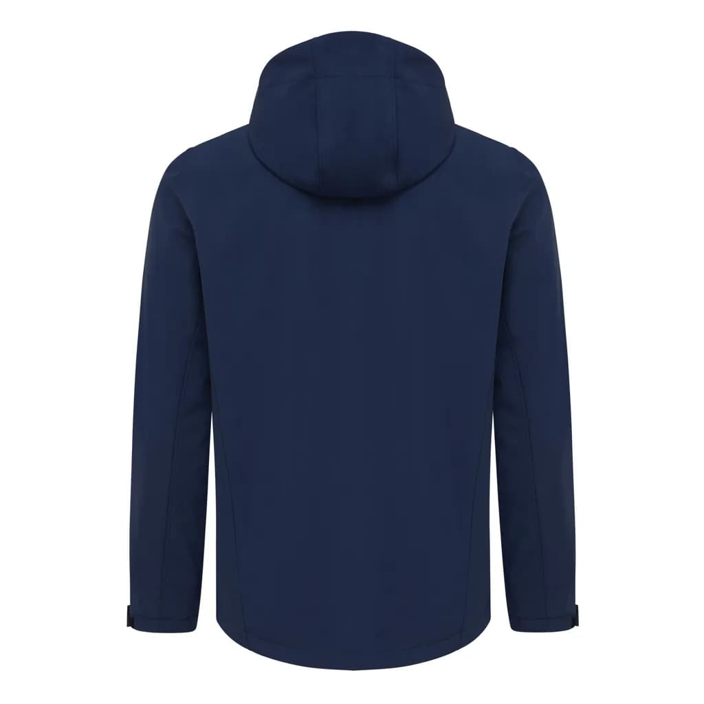 IQONIQ Makalu Herren Softshelljacke aus recyceltem Polyester - navy blau
