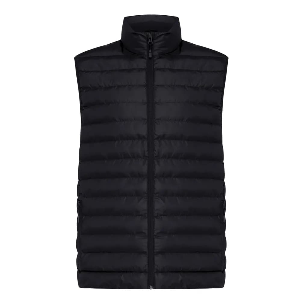 IQONIQ Meru Herren Bodywarmer aus recyceltem Polyester - schwarz
