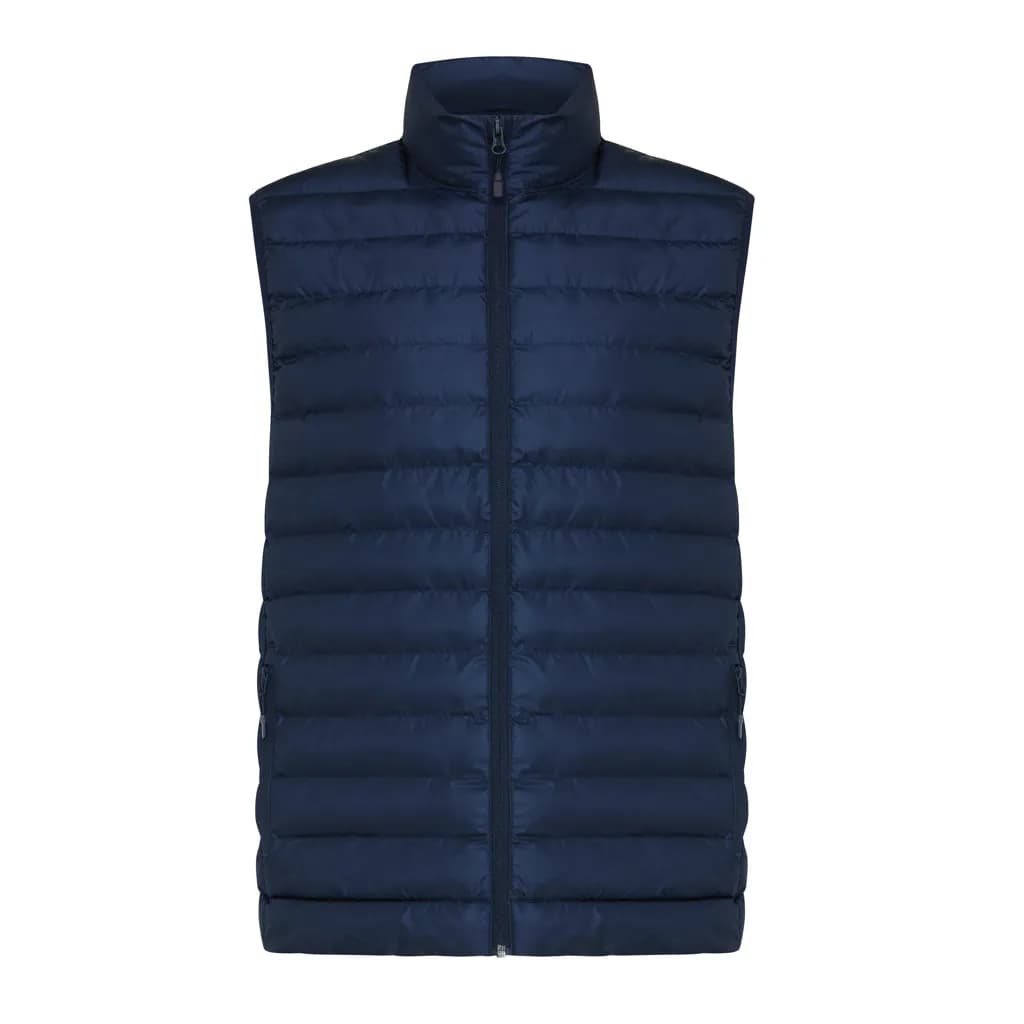 IQONIQ Meru Herren Bodywarmer aus recyceltem Polyester - navy blau