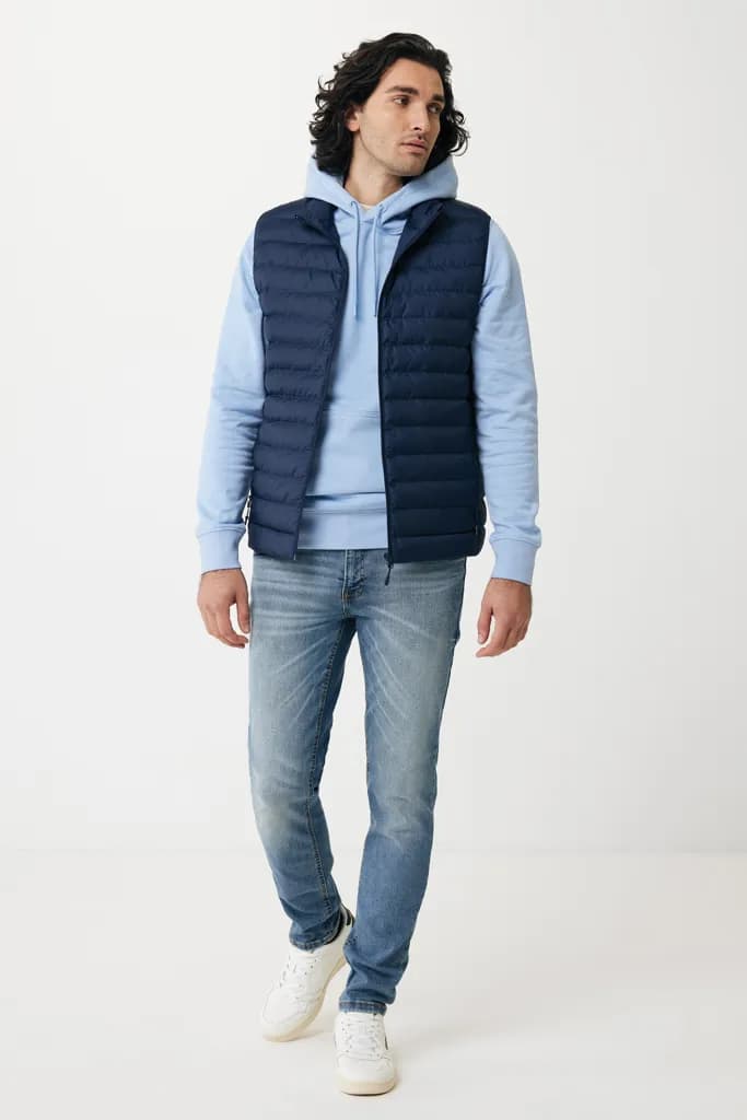 IQONIQ Meru Herren Bodywarmer aus recyceltem Polyester - navy blau