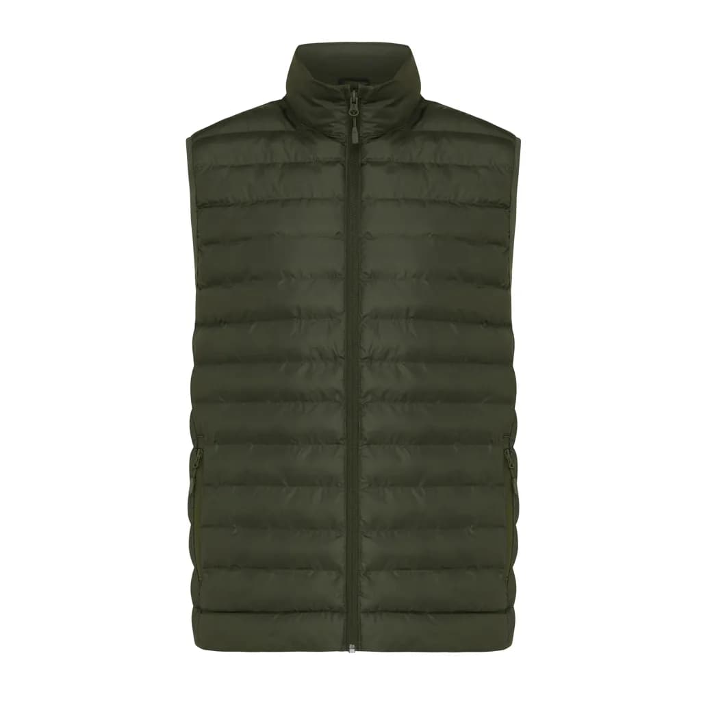 IQONIQ Meru Herren Bodywarmer aus recyceltem Polyester - khaki