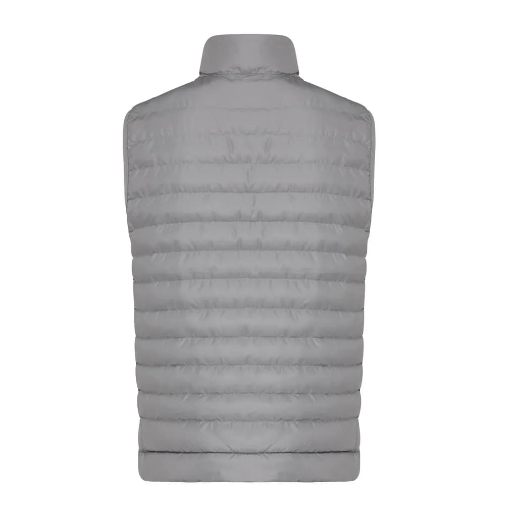 IQONIQ Meru Herren Bodywarmer aus recyceltem Polyester - Silbergrau