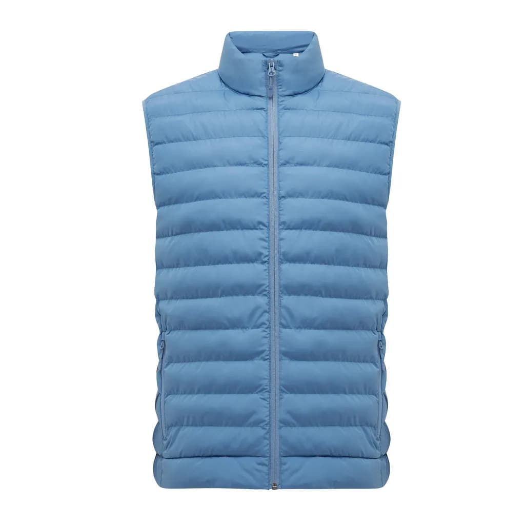 IQONIQ Meru Herren Bodywarmer aus recyceltem Polyester - moon blue