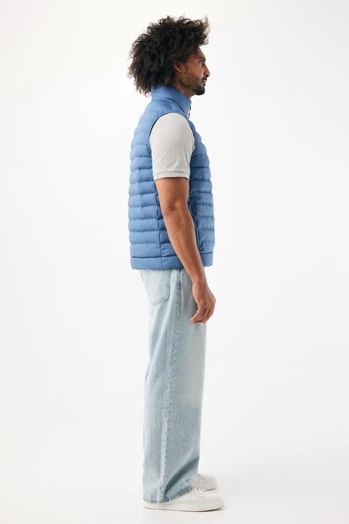 IQONIQ Meru Herren Bodywarmer aus recyceltem Polyester - moon blue