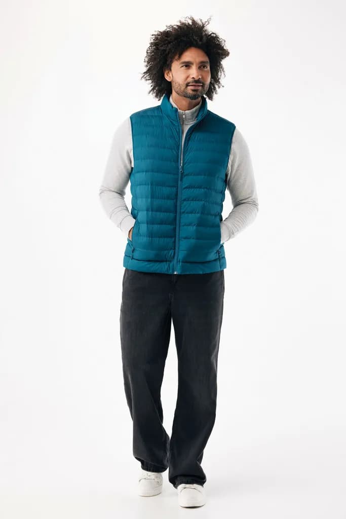 IQONIQ Meru Herren Bodywarmer aus recyceltem Polyester - dark teal