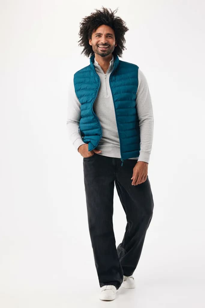 IQONIQ Meru Herren Bodywarmer aus recyceltem Polyester - dark teal