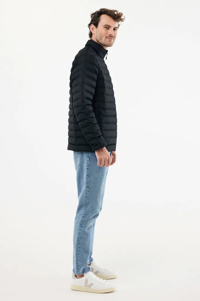 IQONIQ Maiko Herren Steppjacke aus recyceltem Polyester - schwarz