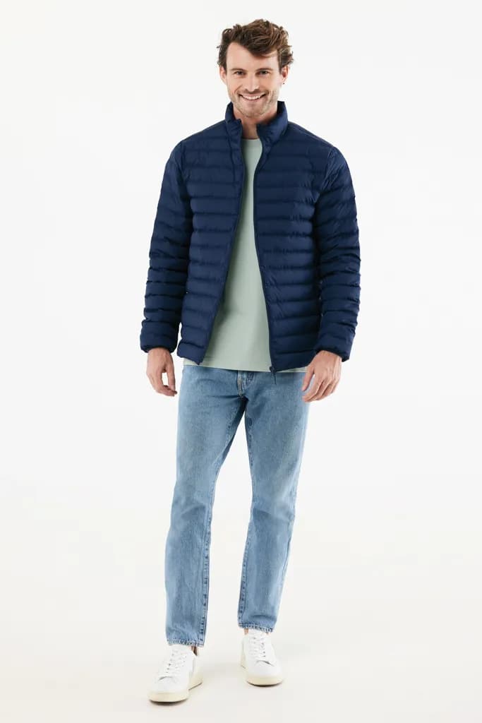 IQONIQ Maiko Herren Steppjacke aus recyceltem Polyester - navy blau