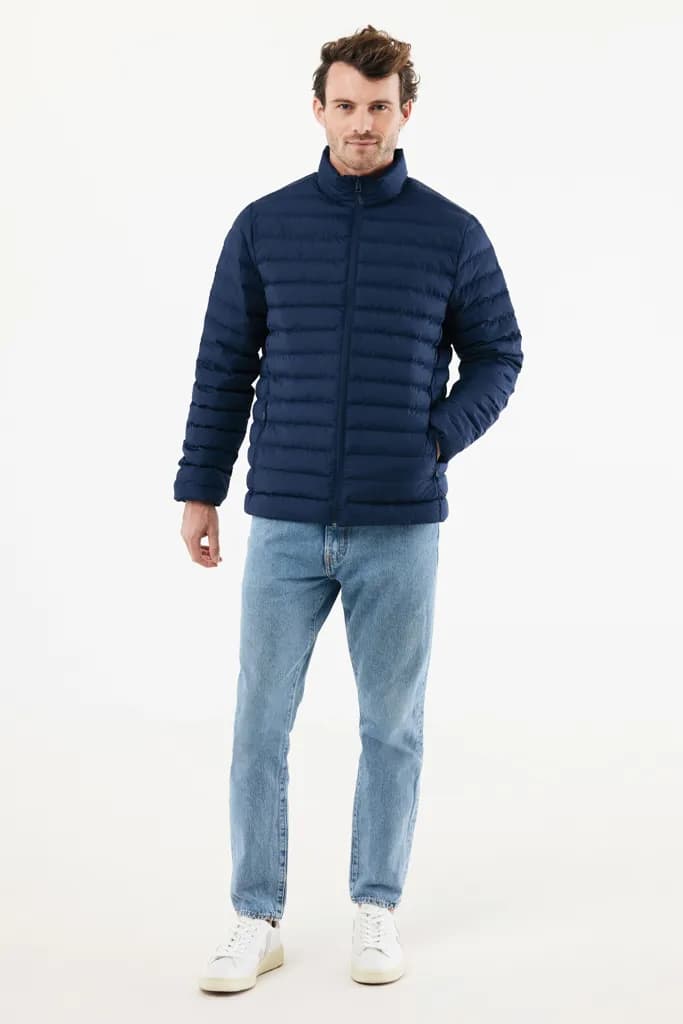 IQONIQ Maiko Herren Steppjacke aus recyceltem Polyester - navy blau