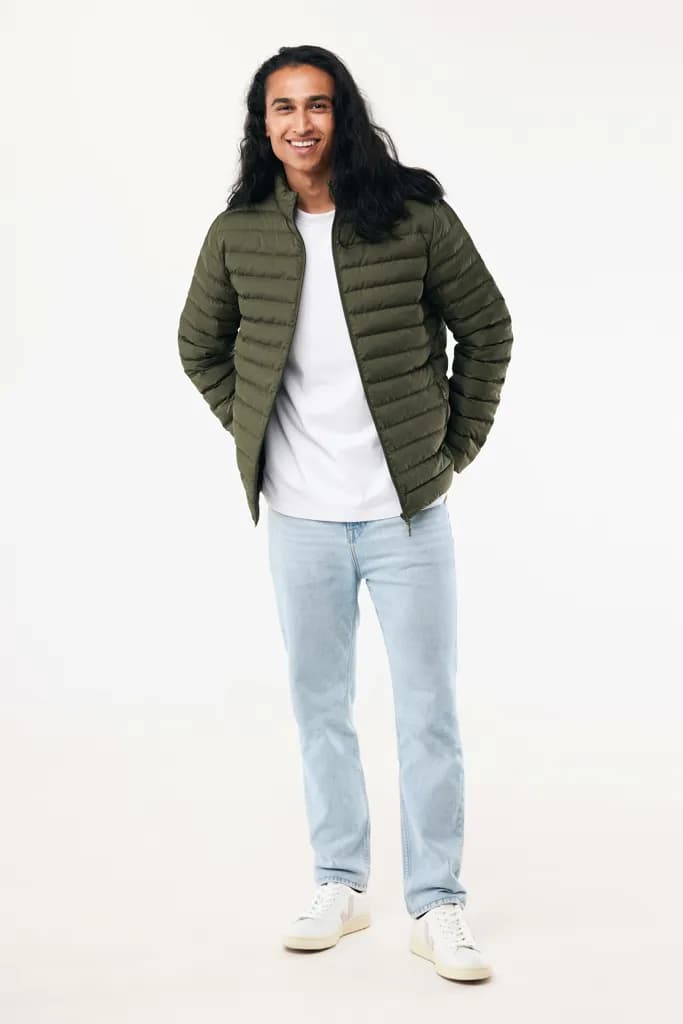 IQONIQ Maiko Herren Steppjacke aus recyceltem Polyester - khaki