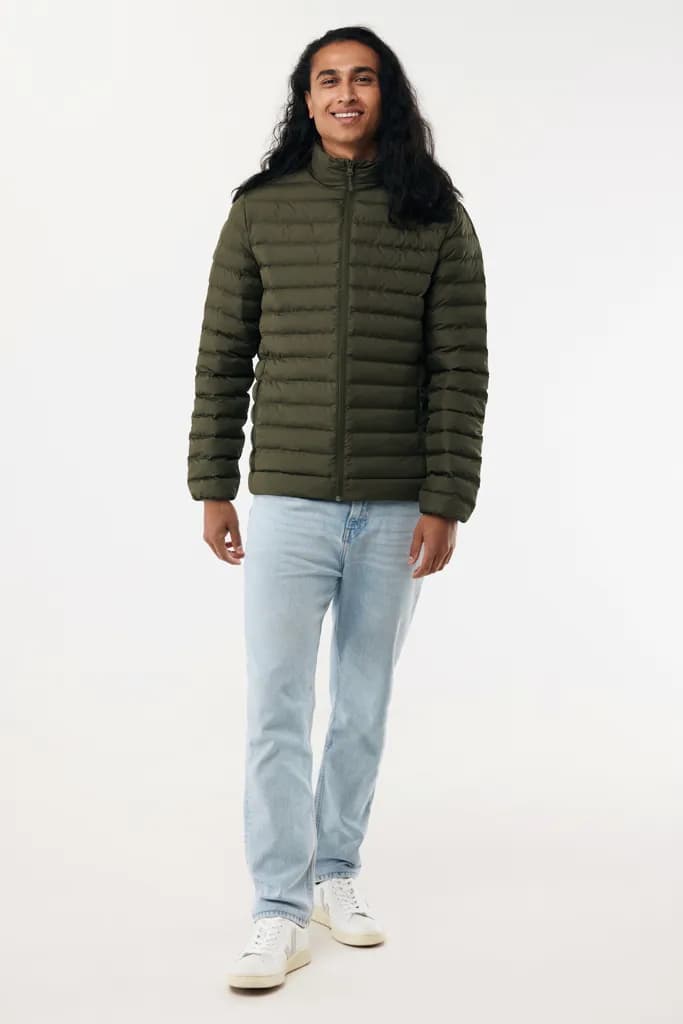 IQONIQ Maiko Herren Steppjacke aus recyceltem Polyester - khaki