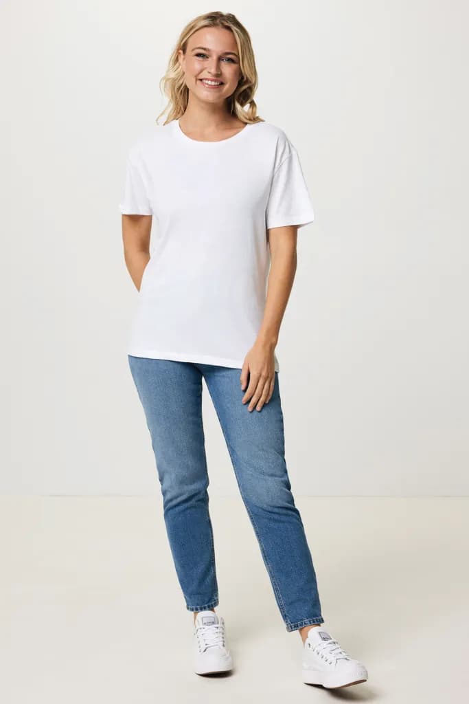 IQONIQ Yala Damen T-Shirt aus recycelter Baumwolle - recycled white