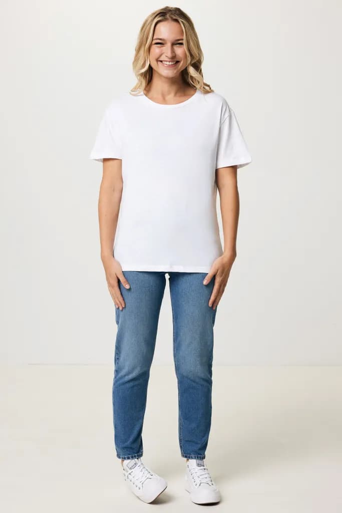 IQONIQ Yala Damen T-Shirt aus recycelter Baumwolle - recycled white