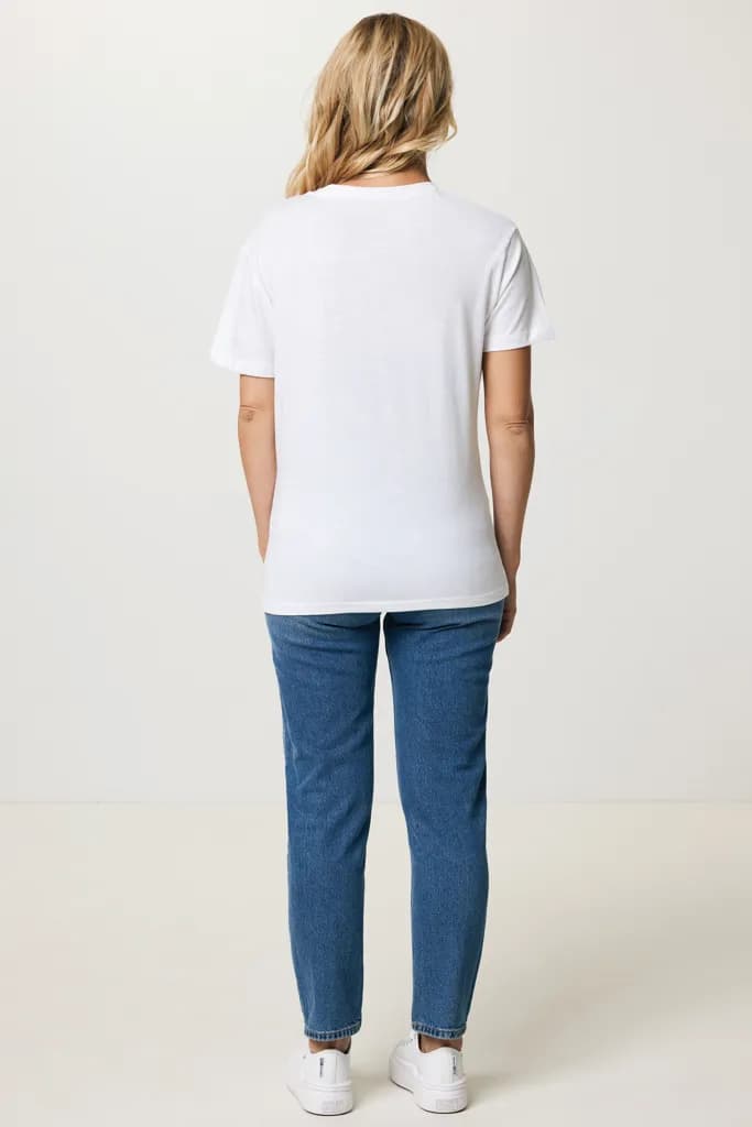 IQONIQ Yala Damen T-Shirt aus recycelter Baumwolle - recycled white