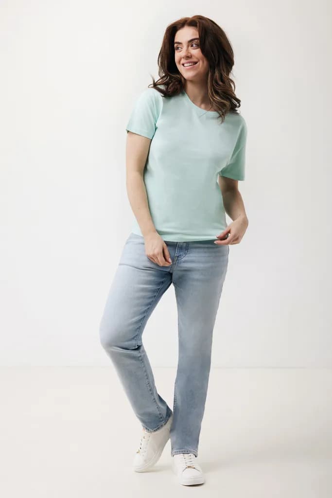 IQONIQ Yala Damen T-Shirt aus recycelter Baumwolle - crushed mint