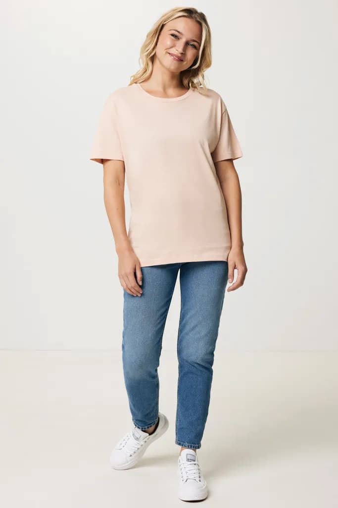 IQONIQ Yala Damen T-Shirt aus recycelter Baumwolle - peach nectar