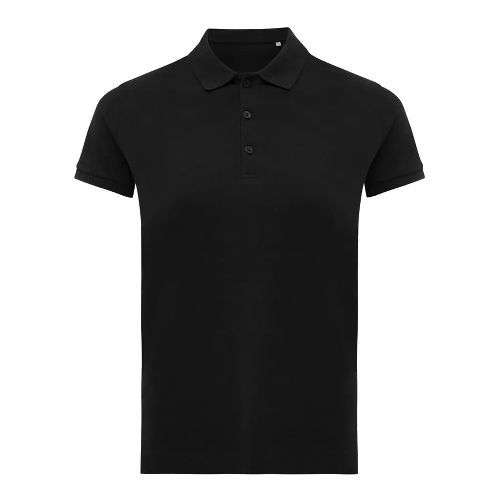 IQONIQ Yosemite Damen Piqué-Poloshirt aus rec. Baumwolle - schwarz