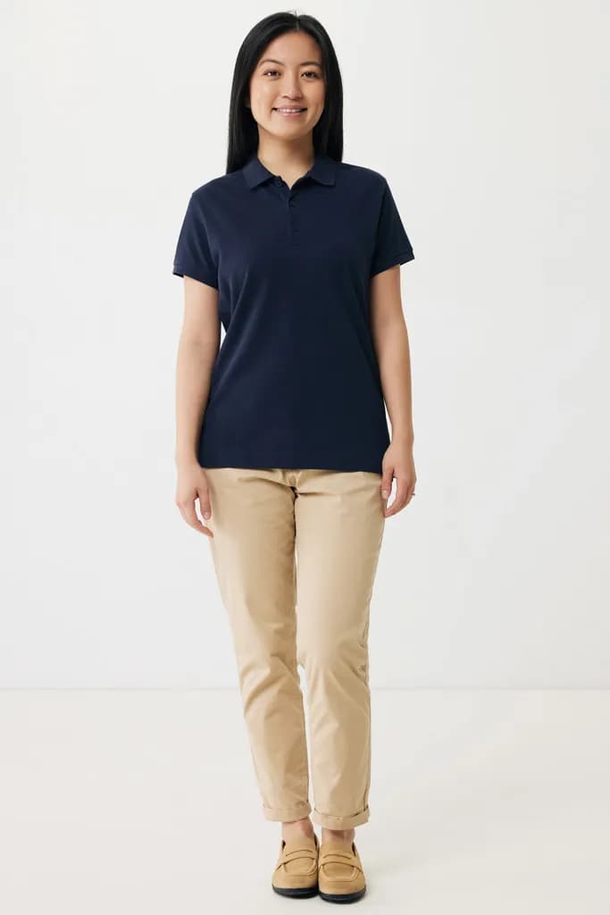 IQONIQ Yosemite Damen Piqué-Poloshirt aus rec. Baumwolle - navy blau