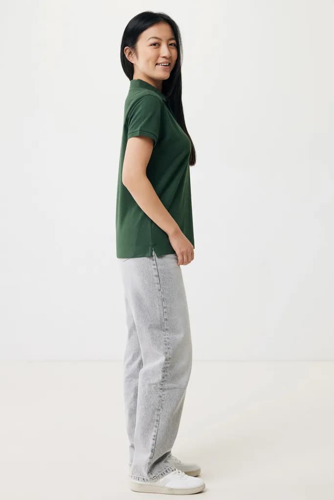 IQONIQ Yosemite Damen Piqué-Poloshirt aus rec. Baumwolle - forest green