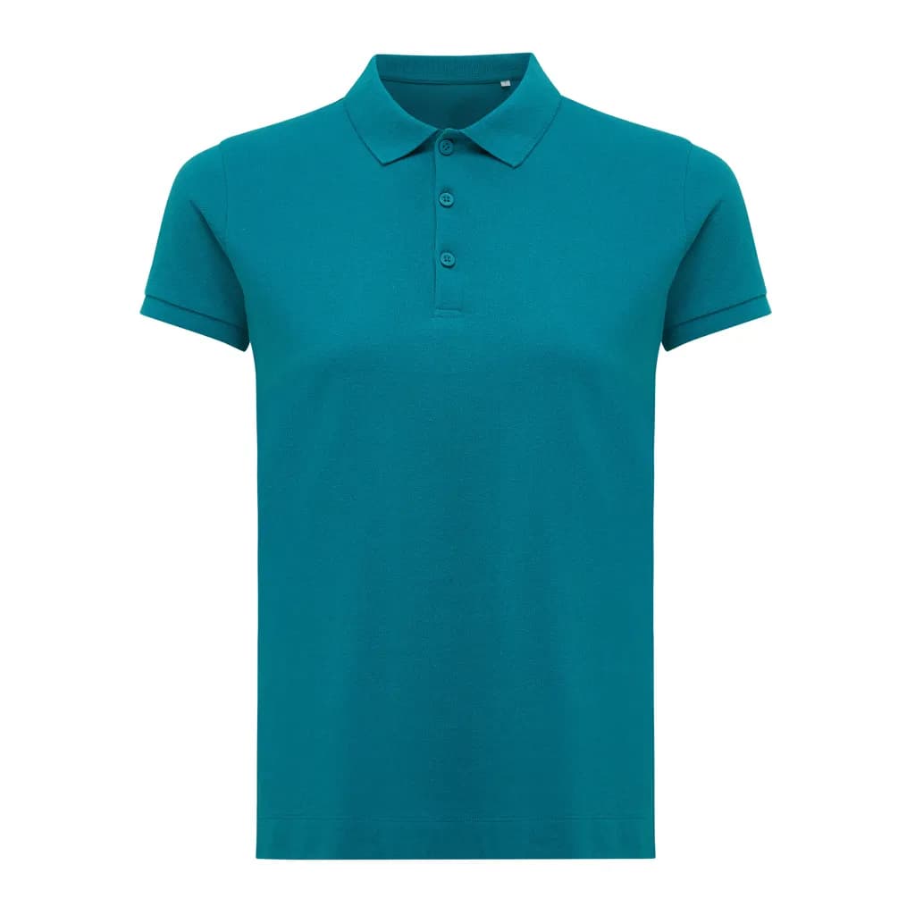 IQONIQ Yosemite Damen Piqué-Poloshirt aus rec. Baumwolle - verdigris