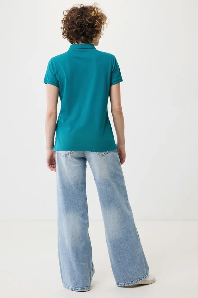 IQONIQ Yosemite Damen Piqué-Poloshirt aus rec. Baumwolle - verdigris