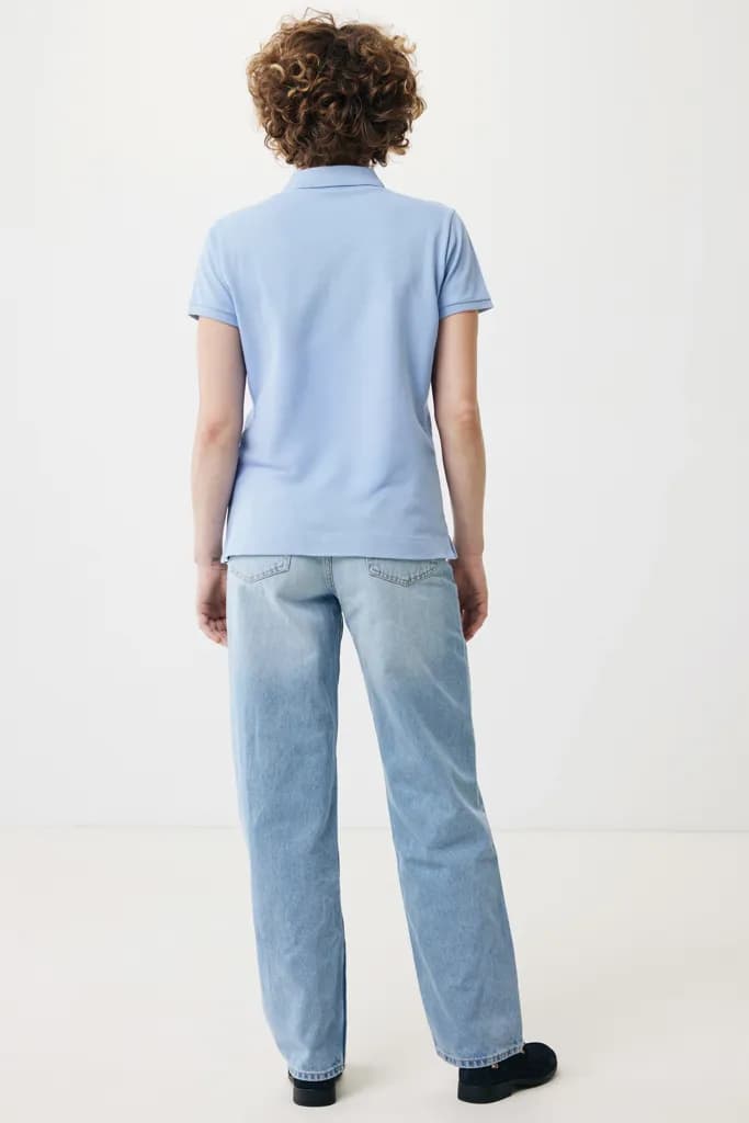 IQONIQ Yosemite Damen Piqué-Poloshirt aus rec. Baumwolle - sky blue