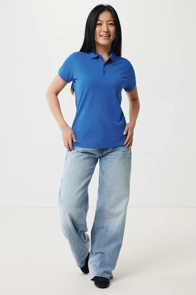 IQONIQ Yosemite Damen Piqué-Poloshirt aus rec. Baumwolle - Königsblau