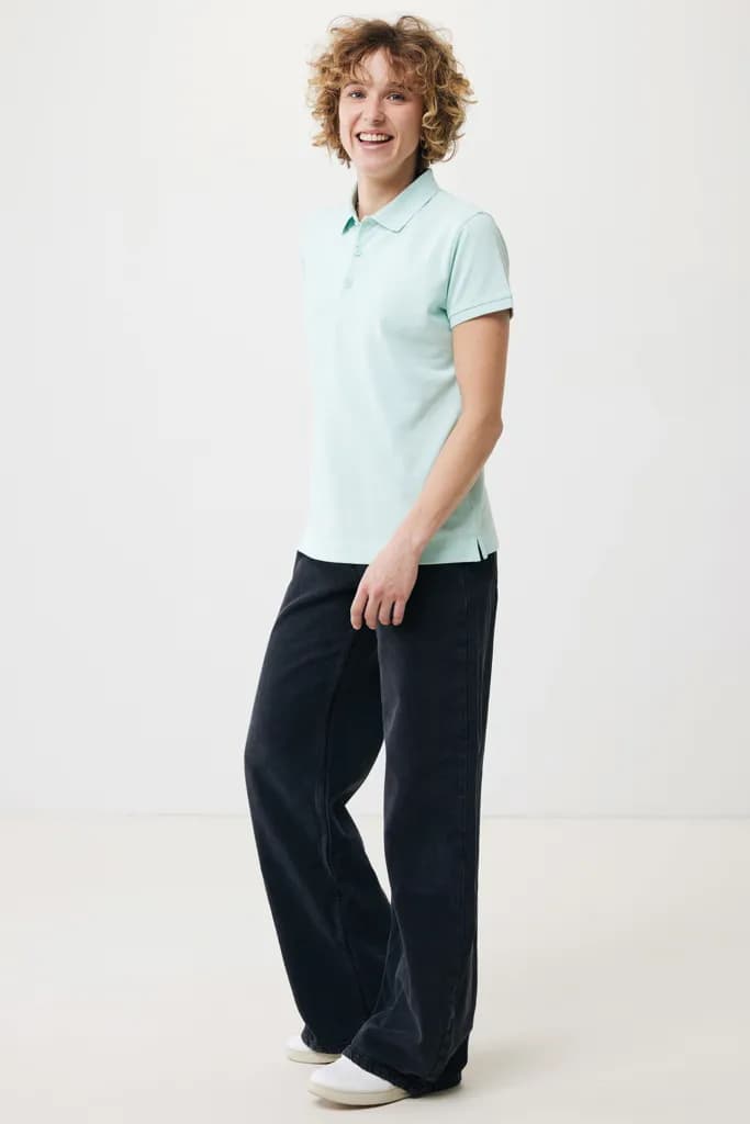 IQONIQ Yosemite Damen Piqué-Poloshirt aus rec. Baumwolle - crushed mint