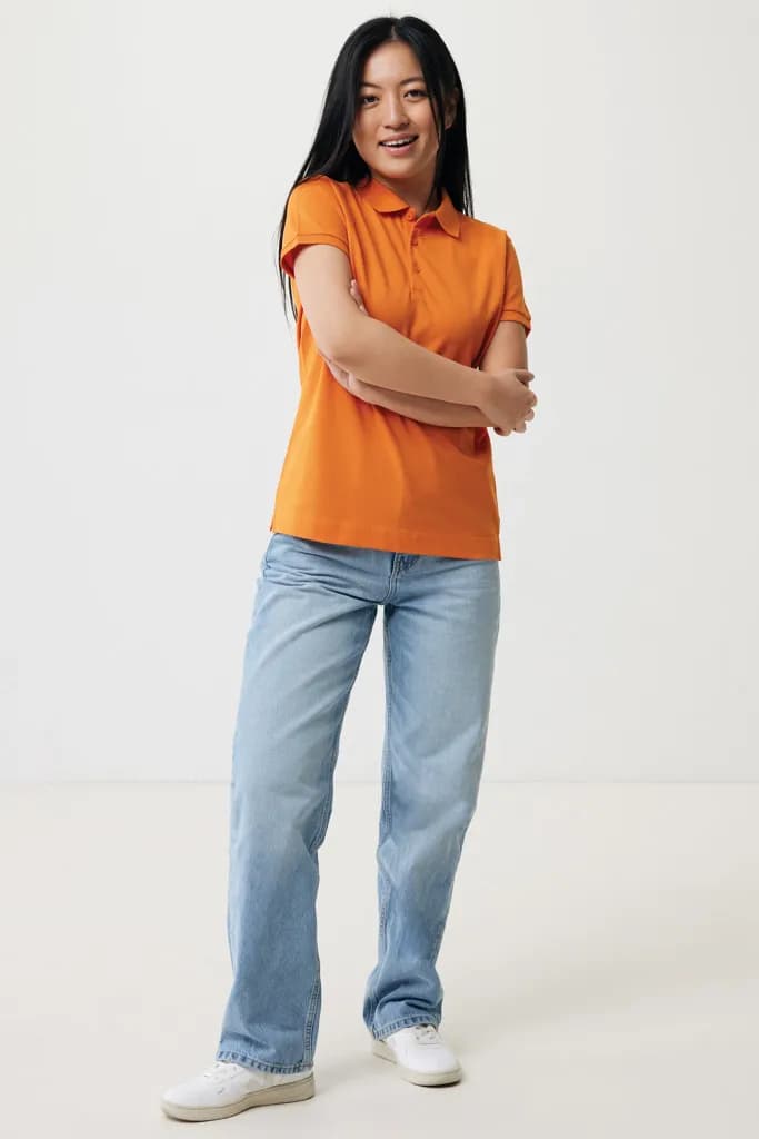 IQONIQ Yosemite Damen Piqué-Poloshirt aus rec. Baumwolle - orange